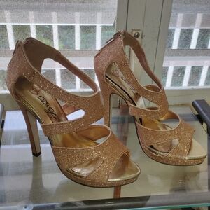 Elegant Glitter High Heels 6.5